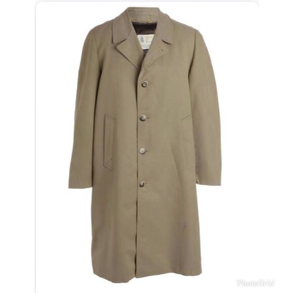 Vintage London Fog Car Coat Tan Trench - Picture 1 of 8